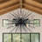 24" Black Sputnik Chandelier 8 Lights