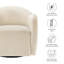 Fauteuil pivotant en velours Compose Performance-105239525