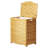 Wood Laundry Hamper with Handles-1225178380