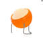 Novel Lampe de bureau ， Lampe de bureau en forme de Yuan Beach, orange, pour chambre à coucher, bureau et chambre d'enfant.