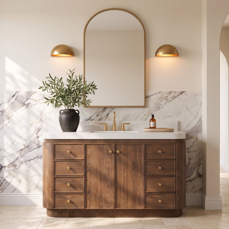Ensemble de meuble-lavabo 48 po Aston, Chestnut Oak, 48 po