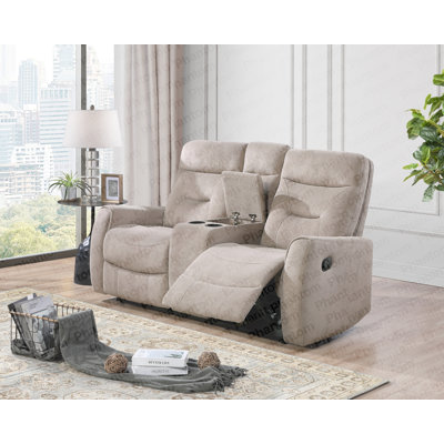 Causeuse avec console Paterson G00277A-RL, beige