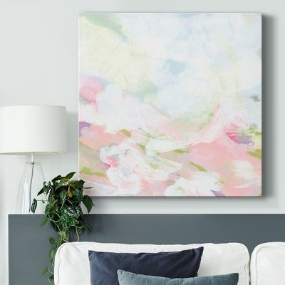 «Rose Dapple Valley II», toile tendue avec châssis de qualité supérieure - prête à être accrochée