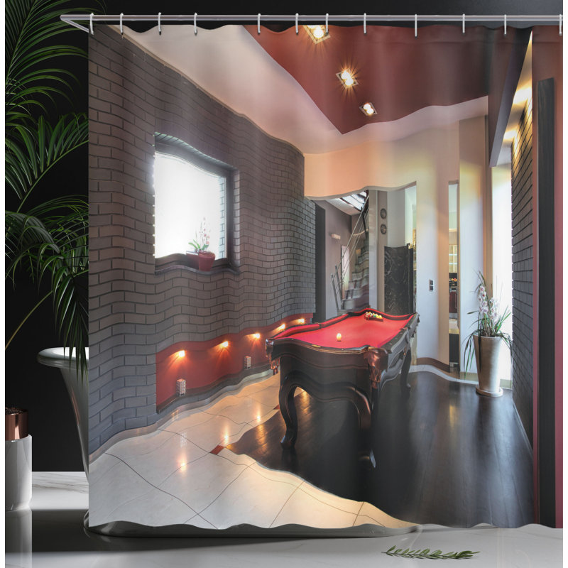Shower Curtain with Hooks Included, 84"H x 69"W