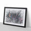 Theater District in Manhattan New York in Abstract - Framed Print-55769439-55769442