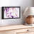 Abstrait "Reproduction sur toile abstraite mauve suminagashi"-101457425