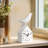  Salik 21" Kinetic Birdhouse Removable Pendulum Wall / Desk Clock (White)-195427352
