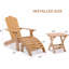 Chaise Adirondack en plastique Porphyrios