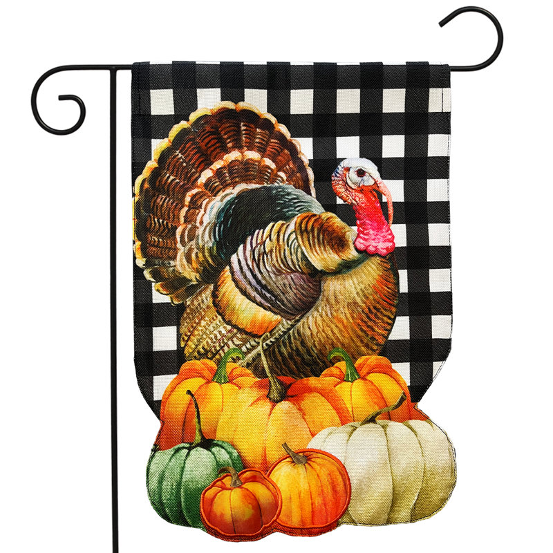 Drapeau de jardin moisson dinde Harvest