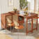 360° Expandable Rotating Bar Table With Storage Cabinet