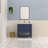 Roshan 36 in. Single Sink Freestanding with Open Shelf Bath Vanity in Marine Blue with Carrara Marble Top-1248030694