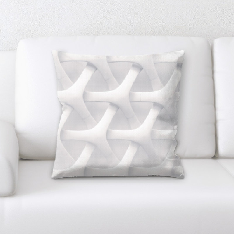 Geometric Microsuede Throw Pillow