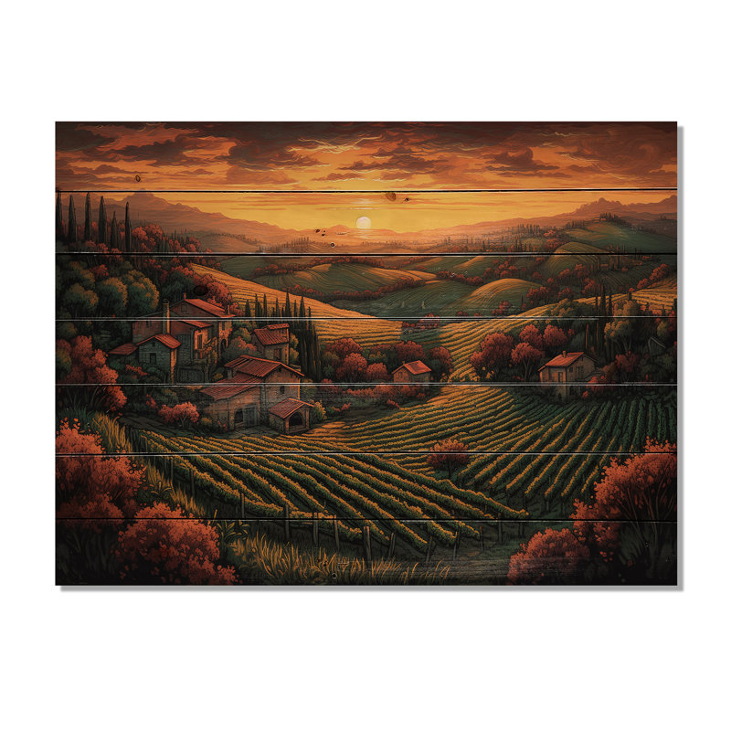 Brossard Cottage In The Valley II sur impression sur bois, H 10 po x l 20 po x P 0,78 po