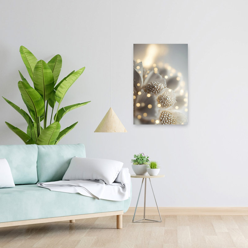 Rêve de fleur de perle - Affiche murale délicate, élégante et éthérée, H 24 po x l 16 po