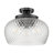 Breen 3 Light Semi-Flush with Clear Glass Shade-2039997201