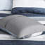 Drap à rayures avec édredon et draps - Gris, bleu marine, bleu dans un style décontracté Lavable à la machine, drap de grande capacité pour lit simple en microfibre traité jusqu'à 12 po