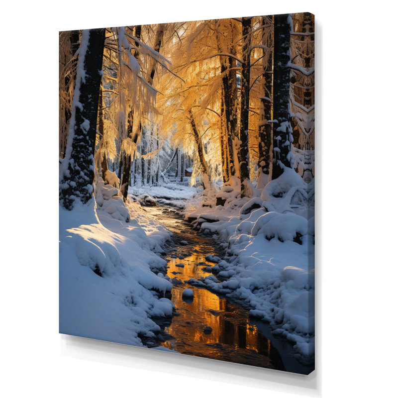 Mirryah Alaska Silent Winter I - reproduction, H 32 po x l 24 po x P 1 po, Toile tendue