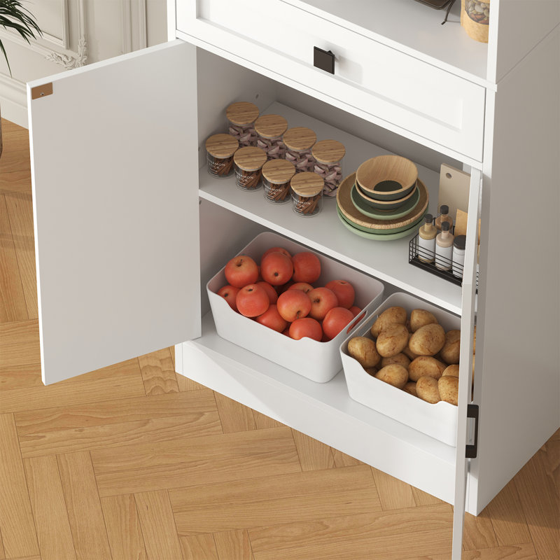 Armoire garde-manger de 67 po de hauteur avec tiroir, petite armoire de rangement pour cuisine