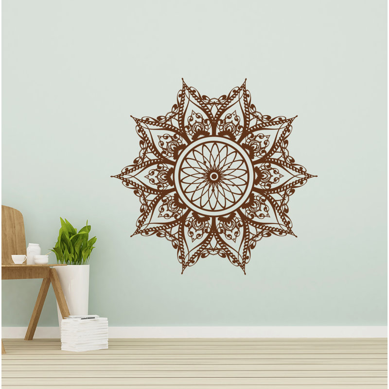 Adhésif décoratif mandala, Brun, H 42 po x l 42 po