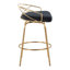 Tabouret de comptoir à hauteur fixe avec pivot