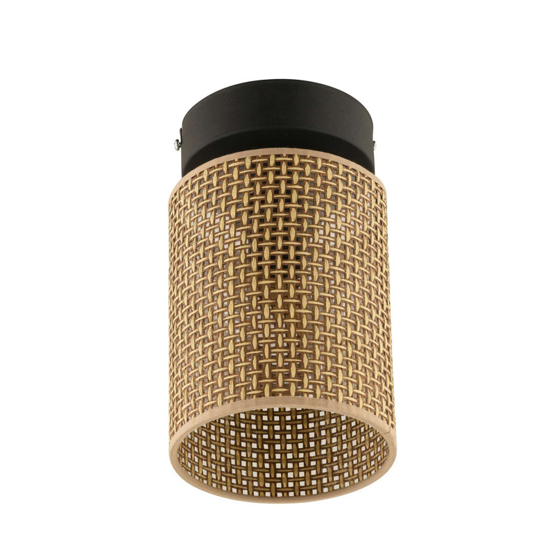 Luminaire de lustre élégant, corps en métal avec capuchon en PVC, 12 x 4,7 pouces | Conception beige et noire, douille E27 (40 W maximum), parfaite pour la salle à manger et les espaces de vie, 110-240 V, solution d'éclairage de maison élégante