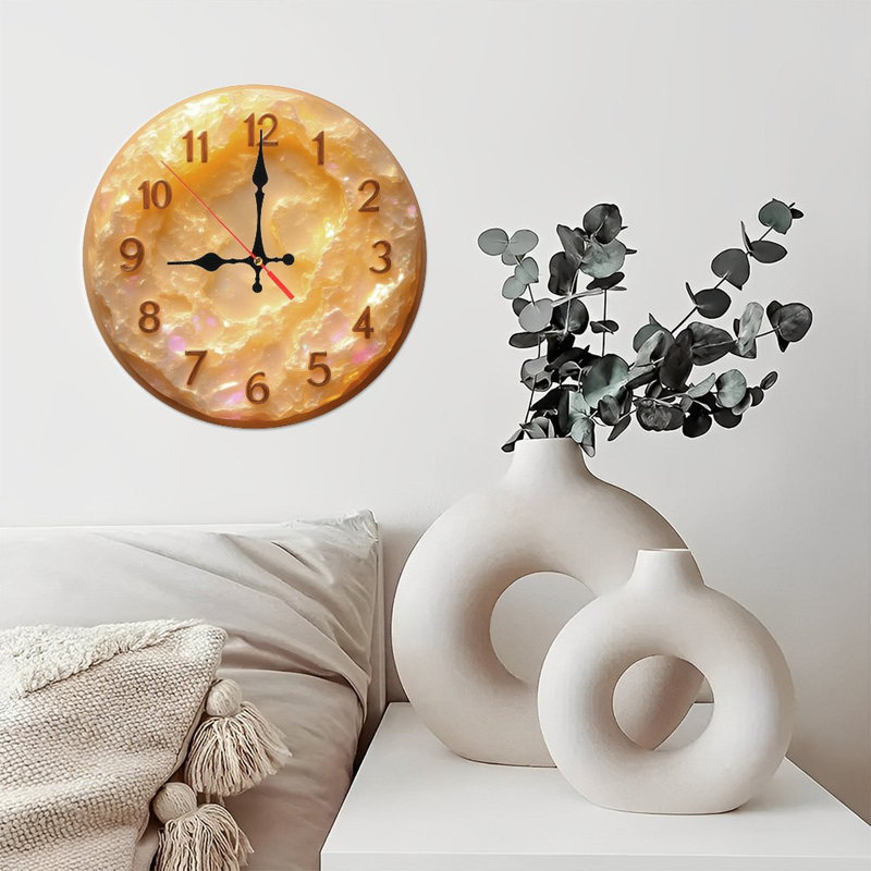 Horloge en cristal avec chiffres
