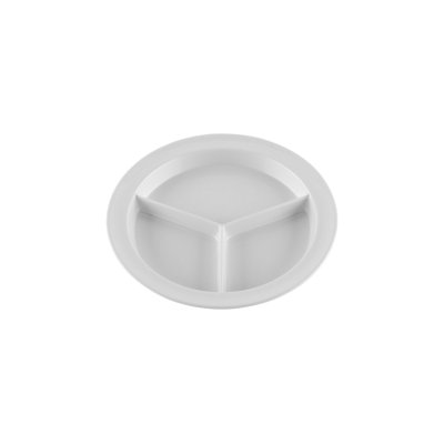 3 assiettes à 3 compartiments 11, ensemble de 4