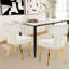 Ensemble de 2 chaises d'appoint rembourrées Modern-1349852821-1349852822