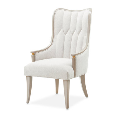 Chaise de salle à manger en chenille St. Charles - Cirrus / gris tourterelle