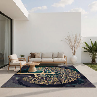 Tapis intérieur et extérieur Galactic Greenery