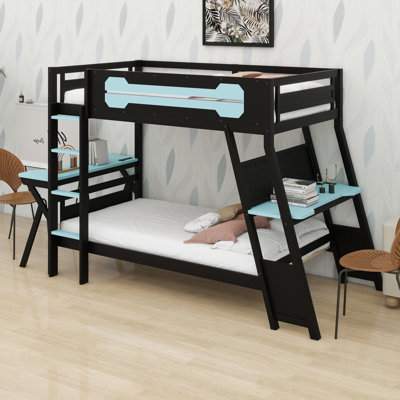 Smart Bunk Bed For Gamers – Equipped With Two Gaming Workstations, USB Hubs, And Modular Pegboard Storage