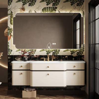 French style elegant bathroom cabinet.