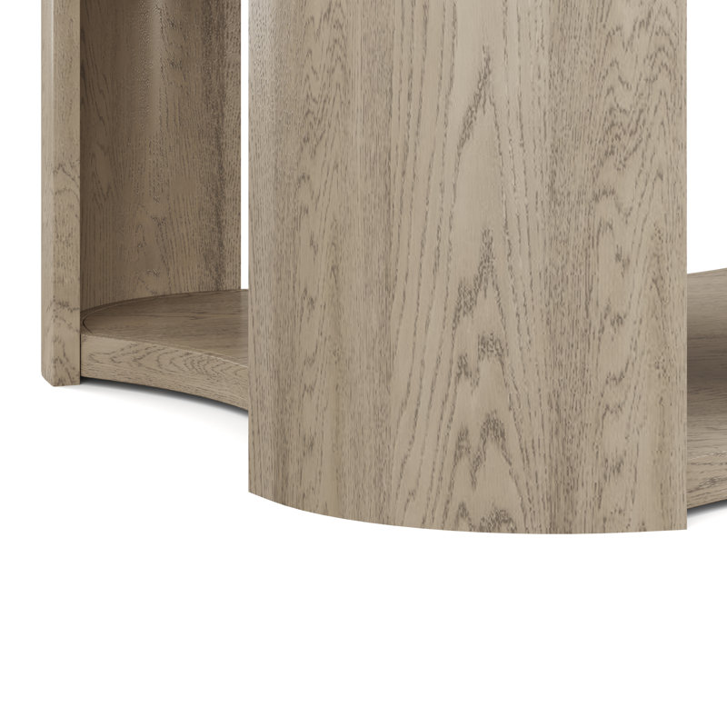 Table basse en bois vieilli Mong Monged, Clair naturel