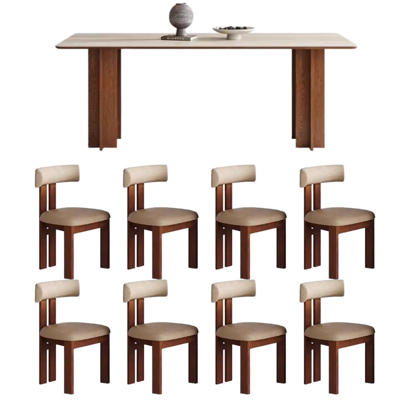 Table et chaise de salle à manger de qualité, H 29,5 po x L 78,7 po x l 31,4 po