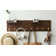 Wooden Pegboard Modular Display Organization Storage Wall Hooks Shelf(Colour:Walnut)