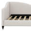 Twin Size L-Shaped Daybed With Solid Wood Legs-1264328692