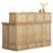 Crystle Rectangle Manufactured Wood Reception Desk-2076066367