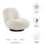 Chaise pivotante rembourrée Kindred Boucle-920812498