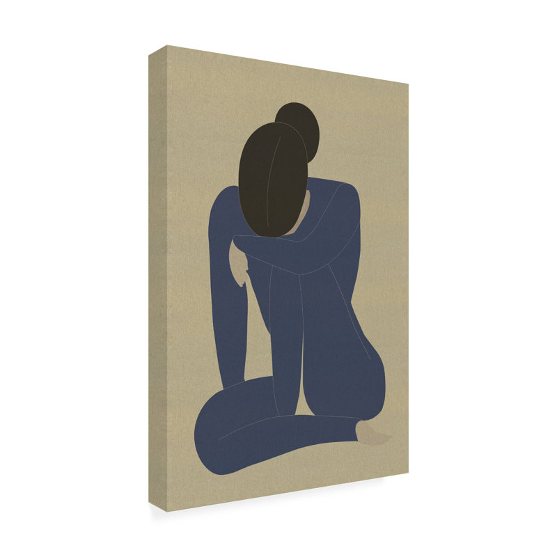 «People People Incado Woman In Thought», reproduction sur toile, H 47 po x l 30 po x P 2 po