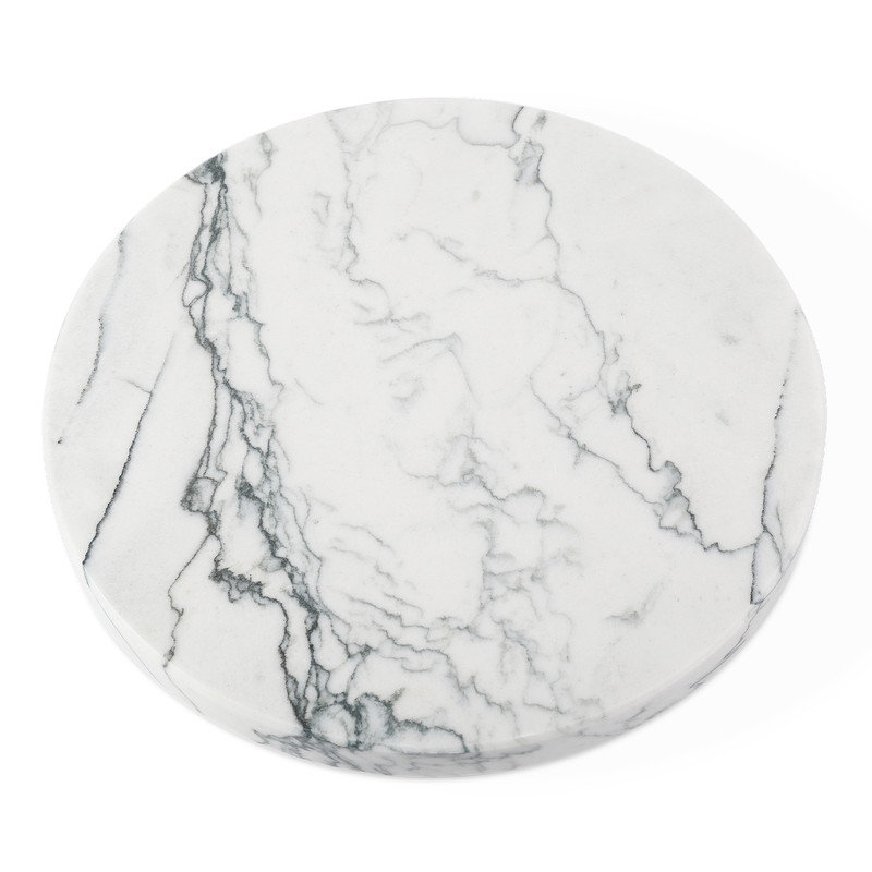 Koville Luxury Marble Granite Cutting Board for Kitchen,Round, 11*11in, Maldivi