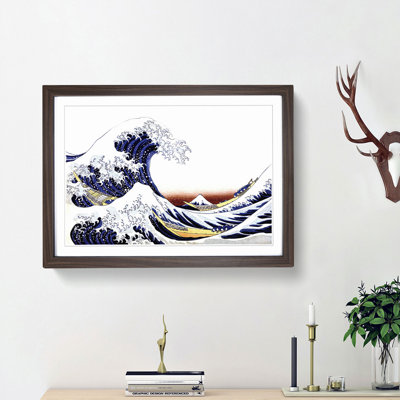 The Great Wave of Kanagawa by Katsushika Hokusai - Picture Frame Painting Print