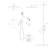 12 Inch Dual Shower Head - Square, Wall Mounted, Plating Mounted Square Finish System-127368490