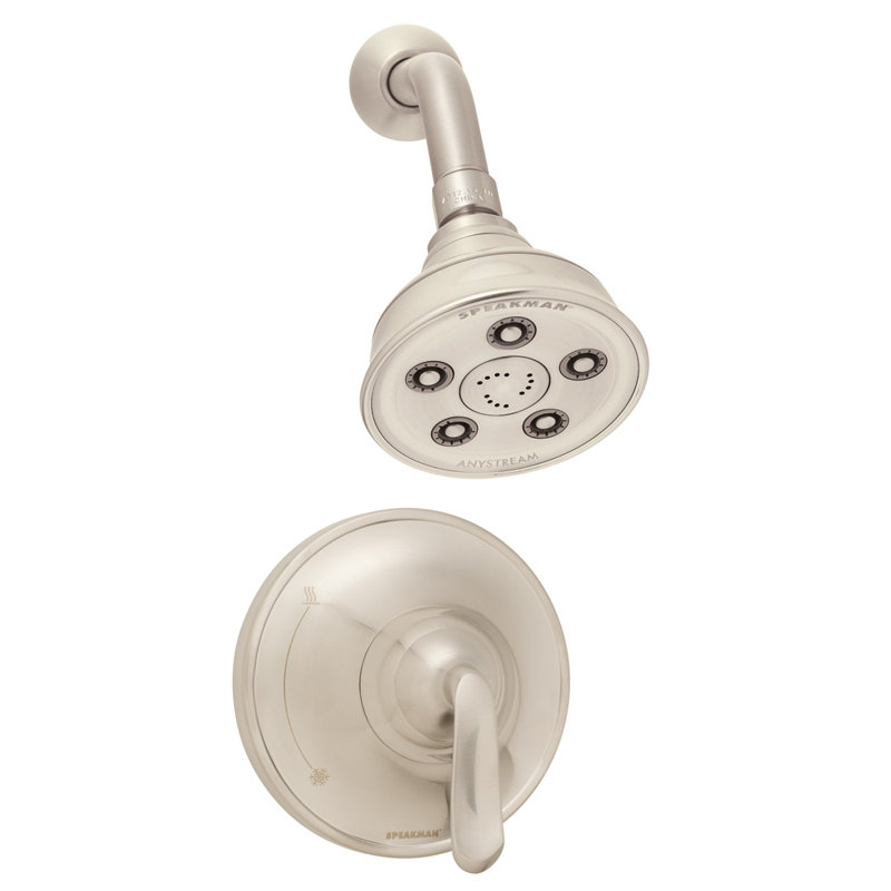 Caspian Temperature Control Shower Faucet, Brushed Nickel