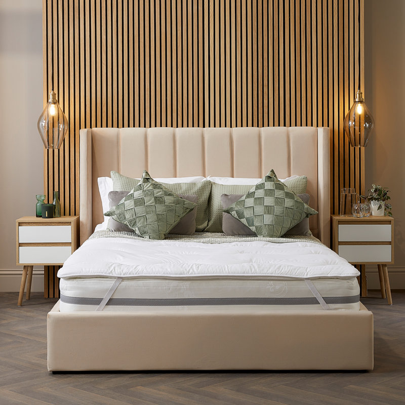 Luxurious Hotel Anti-Allergy 2cm Mattress Topper, Double (4'6)