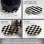 Sous-verre carreauté à carreaux simples et absorbants