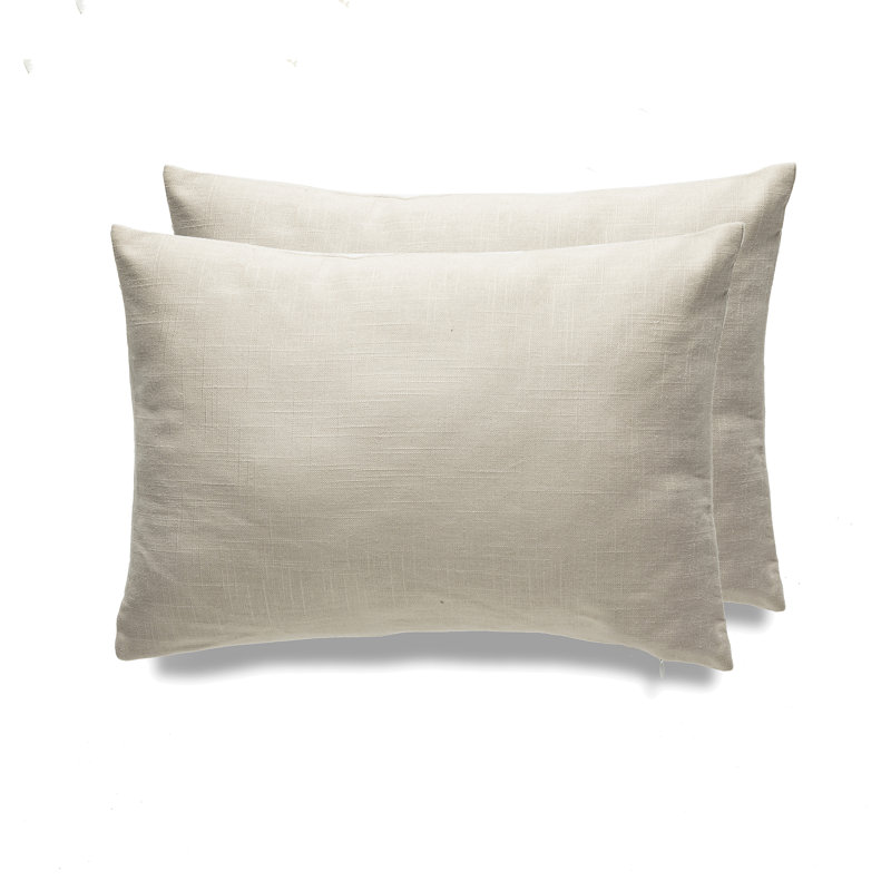 Housse de coussin rectangulaire et insert Tambo - Ensemble de 2, Beige, Housse de coussin seulement - sans coussin