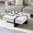Square Coffee Table With 4 Drawers,Whiteblack-2072610459