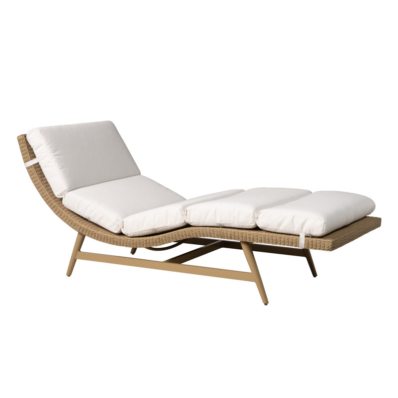 Outdoor Chaise Lounge, Hickory