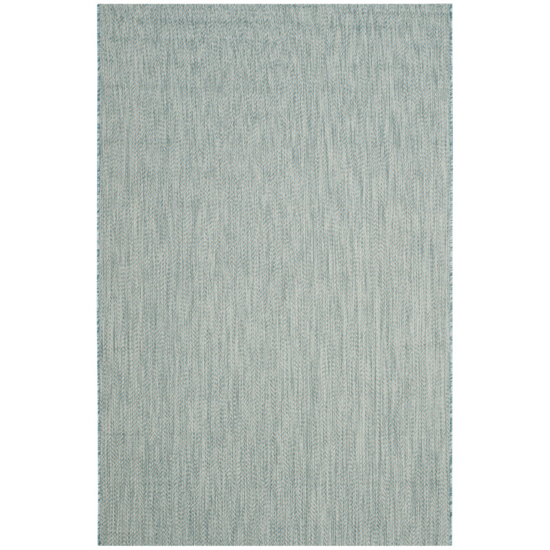 Casmir Aqua/Grey Indoor/Outdoor Rug, Rectangle 160 x 231 cm