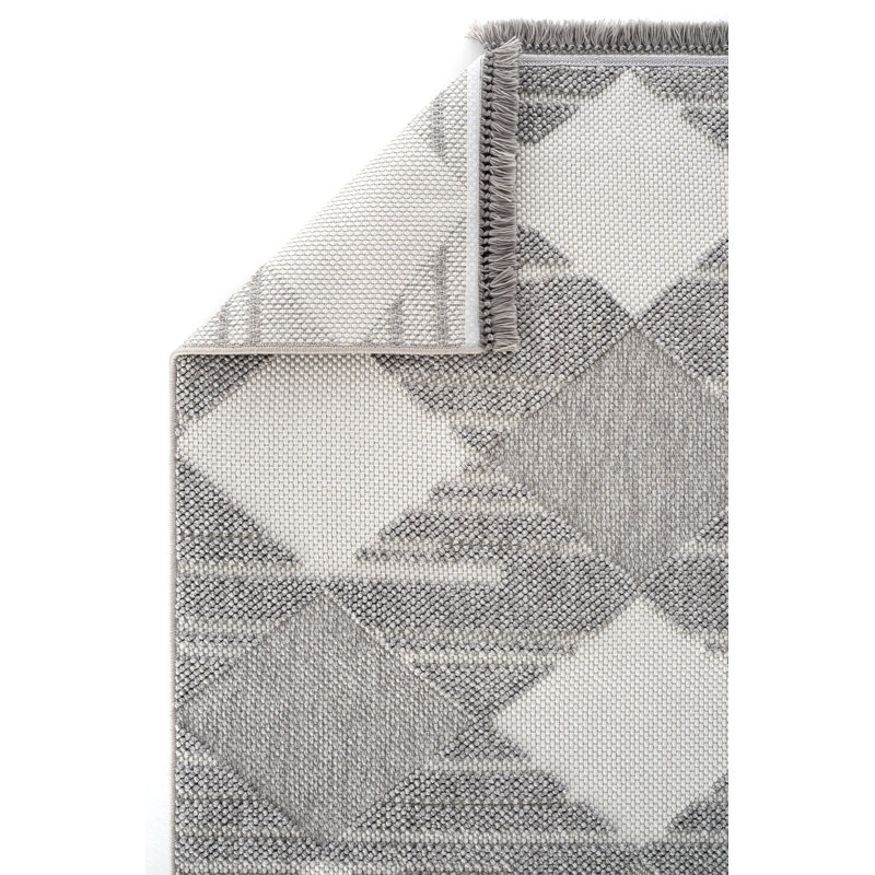 Rashion Geometric Machine Made Indoor / Outdoor Area Rug, Rectangle 120 x 180cm